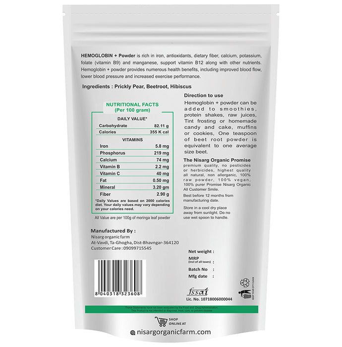 Nisarg Organic Farm Hemoglobin+ Powder