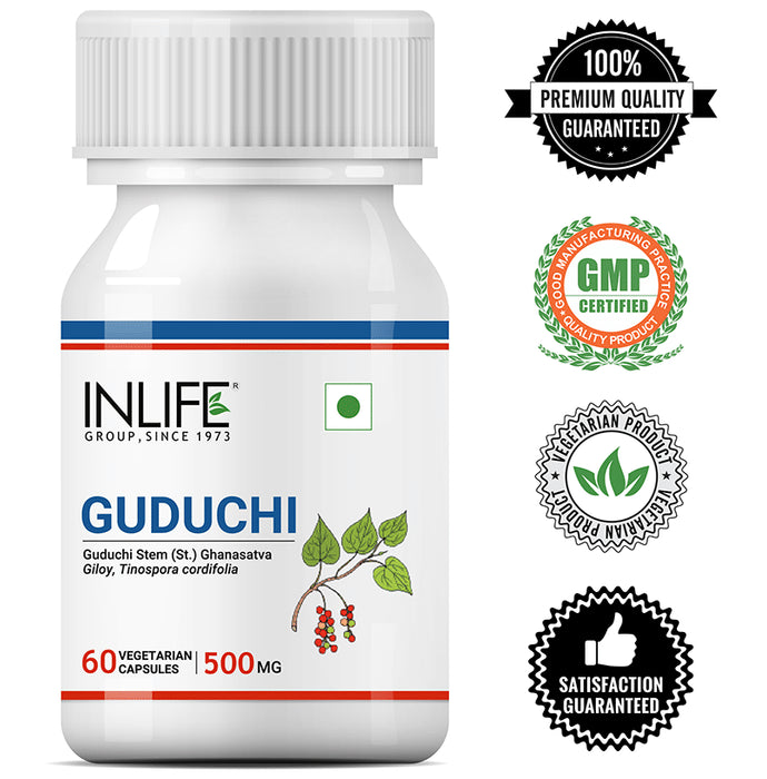 Inlife Guduchi 500mg Vegetarian Capsule