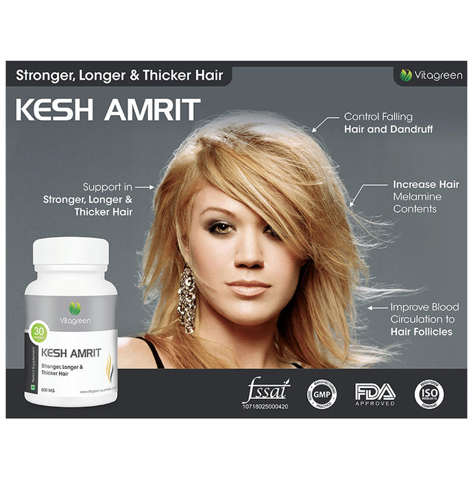 Vitagreen Kesh Amrit 500mg Capsule