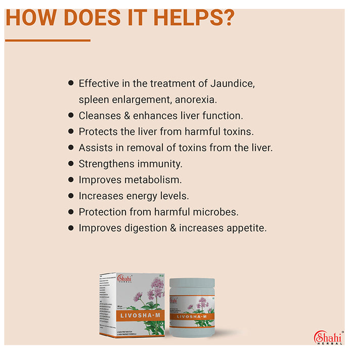 Shahi Herbal Livosha-M (100gm Each)