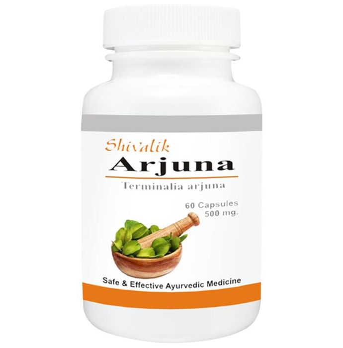 Shivalik Herbals Arjuna Terminalia Arjuna 500mg Capsule Pack of 2 - Classic Derma