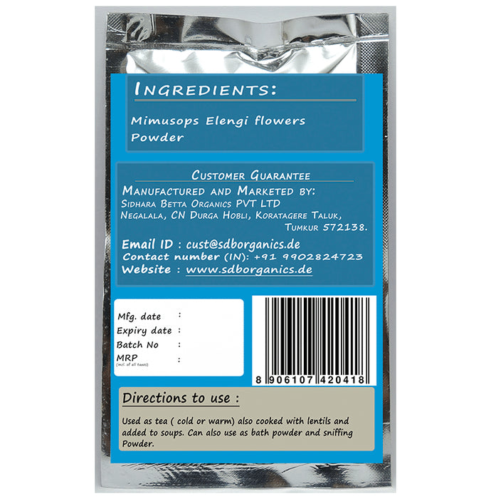 Sidhara Betta Herbals Mimusops Elengi Flowers Powder