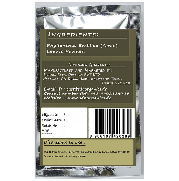 Sidhara Betta Herbals Phyllanthus Emblica leaves Powder
