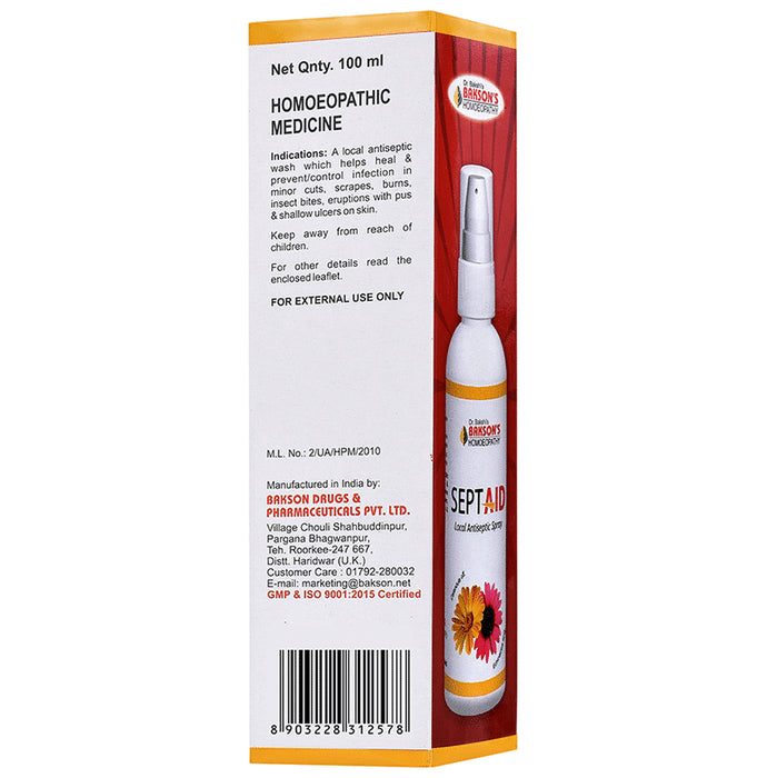 Bakson's Homeopathy Sept Aid Spray