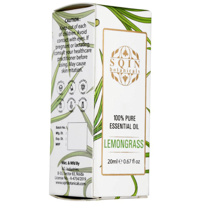Sqin Botanicals 100% Pure Essential Oil Lemongrass