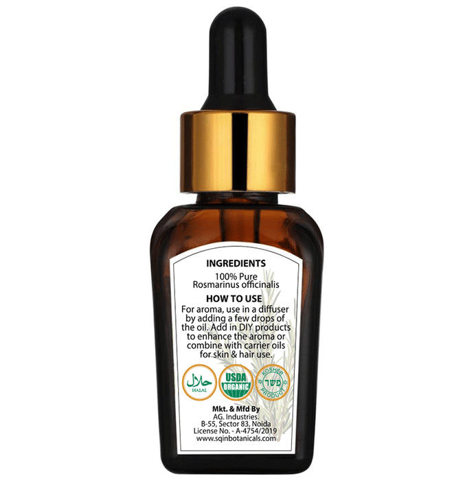 Sqin Botanicals 100% Pure Essential Oil Rosemary