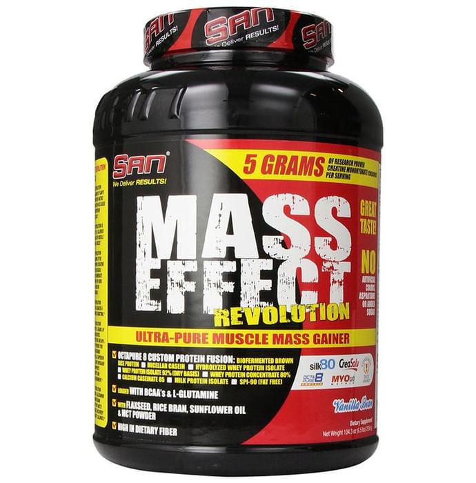 SAN Mass Effect Revolution Mass Gainer Powder Vanilla Bean - Classic Derma