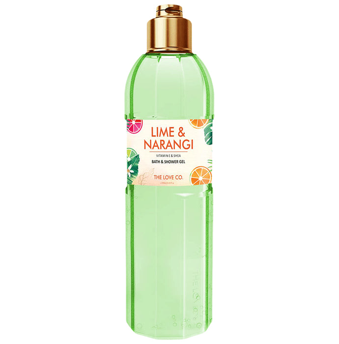 The Love Co. Lime and Narangi Bath & Shower Gel - Classic Derma