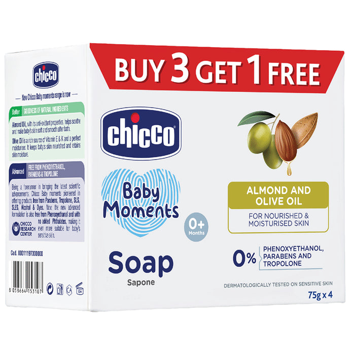 Chicco Baby Moments Soap 75g Buy 3 Get 1 Free - Classic Derma