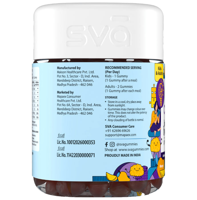 Sva Clever Brain Booster Gummies Mango