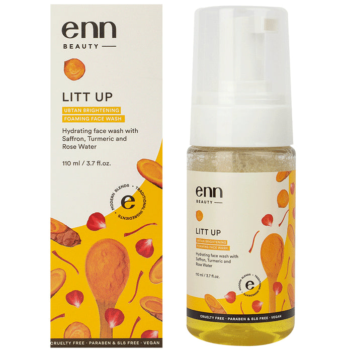 Enn Beauty Litt Up Ubtan Skin Brightening Foaming Face Wash - Classic Derma