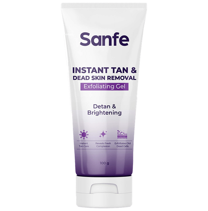Sanfe Instant Tan & Dead Skin Removal Exfoliating Gel - Classic Derma