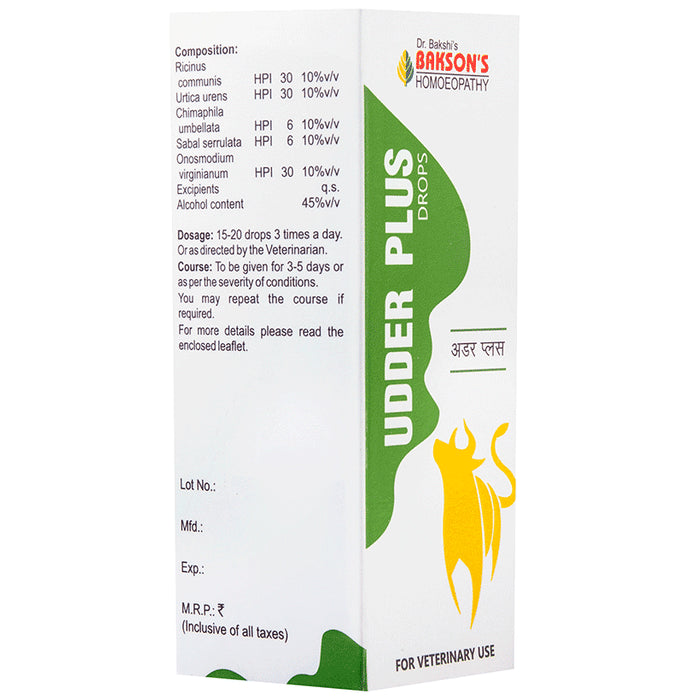 Bakson's Homeopathy Udder Plus Drop