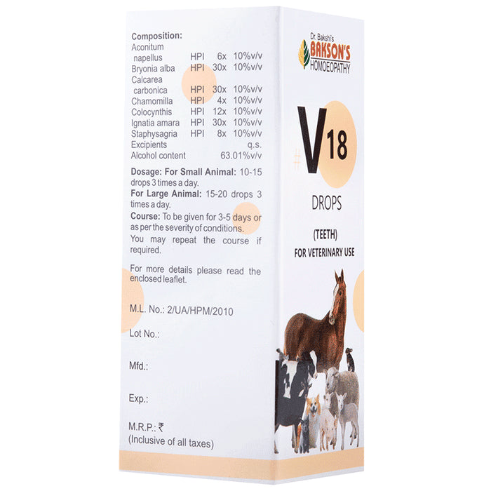 Bakson's Homeopathy V18 Teeth Drop