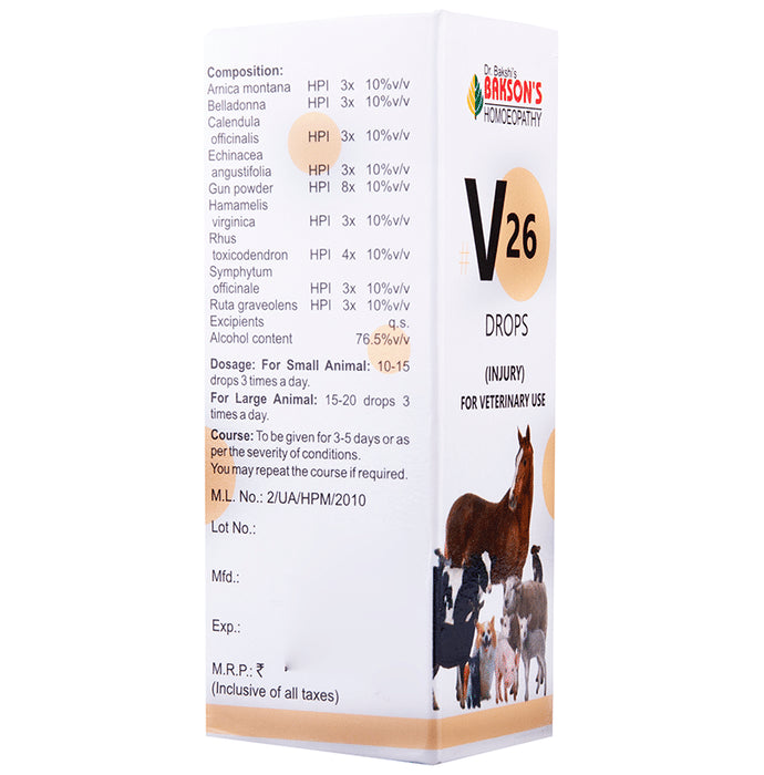 Bakson's Homeopathy V26 Injury Drop
