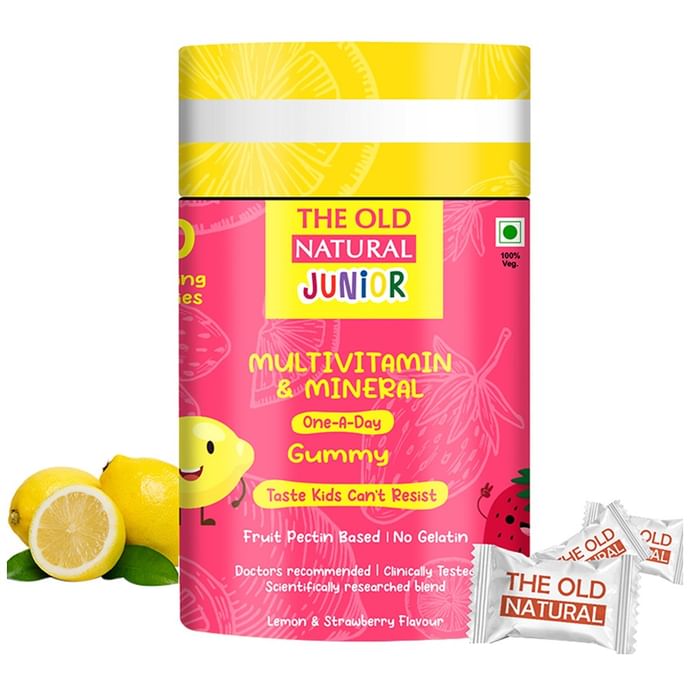 The Old Natural Gummy Junior Multivitamin & Mineral Lemon & Strawberry - Classic Derma