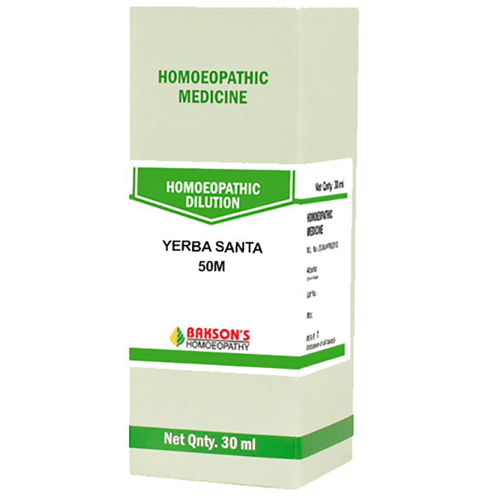 Bakson's Homeopathy Yerba Santa Dilution 50M - Classic Derma