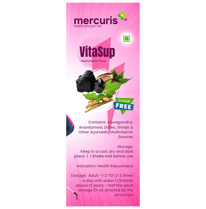 Mercuris + Ayurvedic VitaSup Multivitamin Tonic Mix Fruit Sugar Free