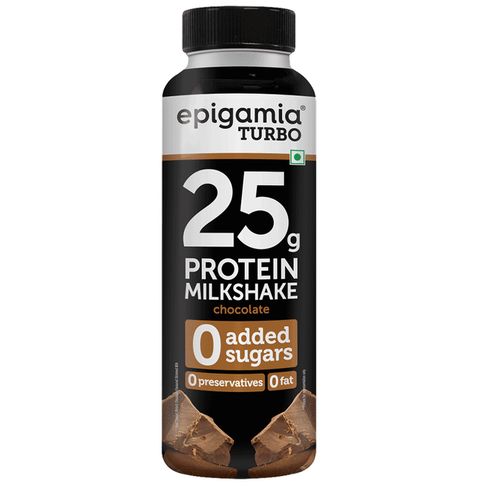 Epigamia Turbo 25 g Protein Milk Shake | Protein Shake | Chocolate - Classic Derma