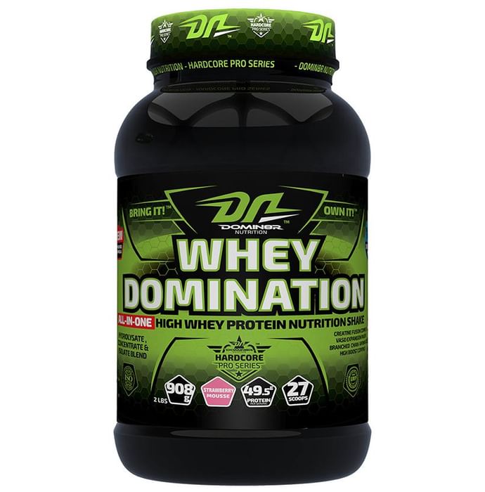 DOMIN8R Whey Protein Domination Powder Strawberry - Classic Derma