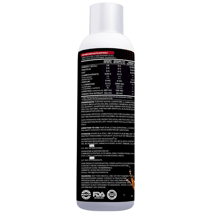 Trueforma Performance Series L-Carnitine 3200 Carnipure Kiwi Lemon