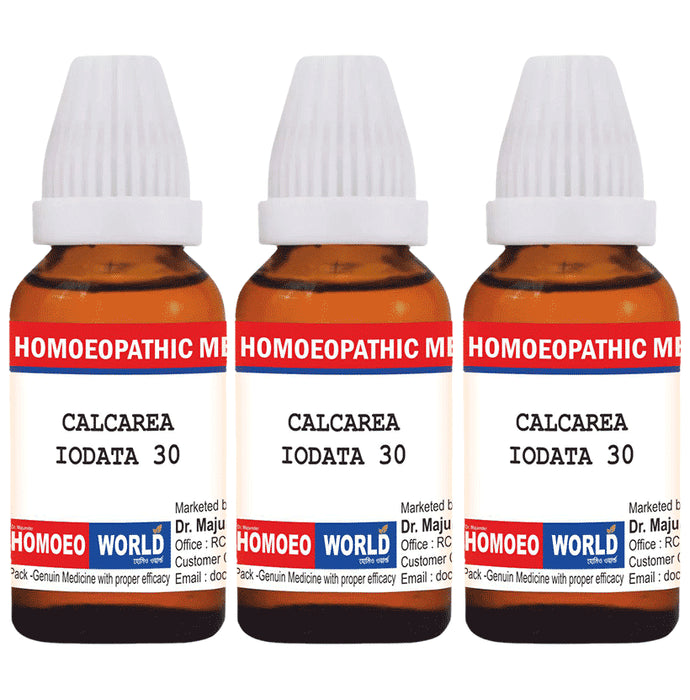 Dr. Majumder Homeo World Calcarea Iodata Dilution(30ml Each) 30 CH - Classic Derma