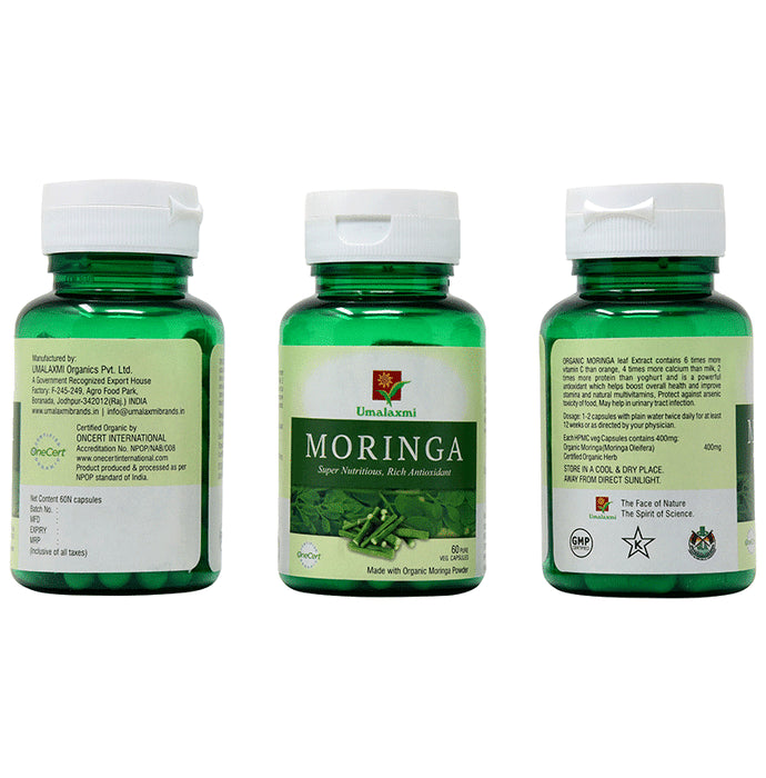 Umalaxmi Organics Moringa Veg Capsules