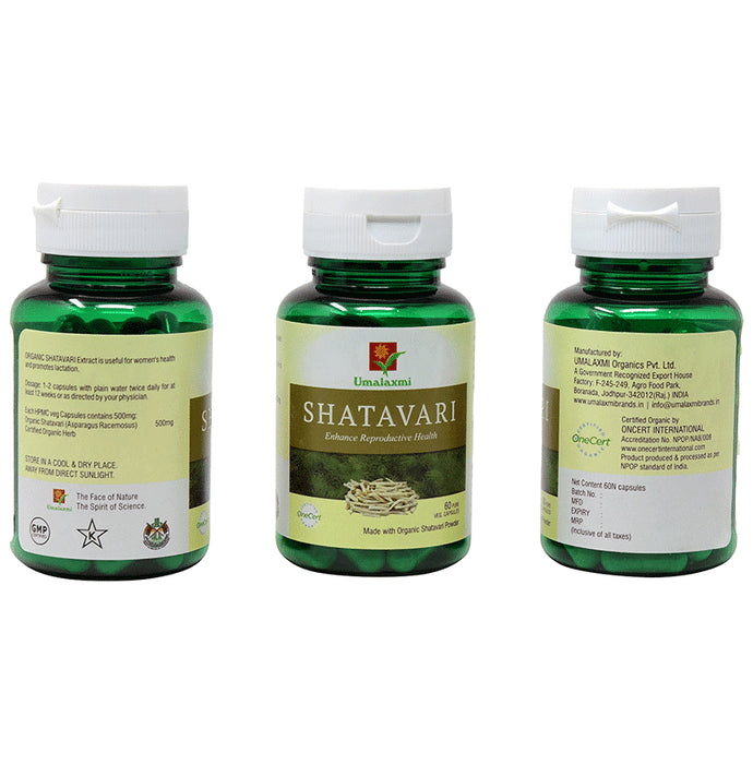 Umalaxmi Organics Shatavari Veg Capsules