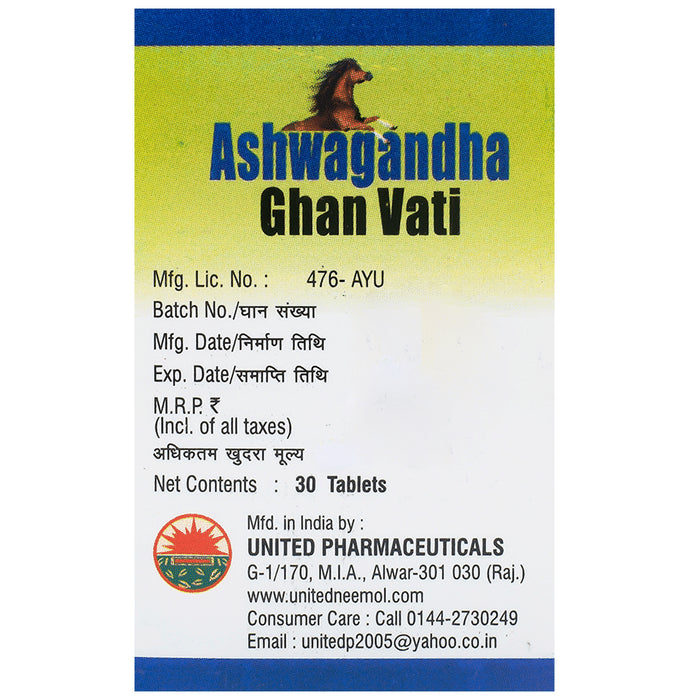 United Ashwagandha Ghan Vati
