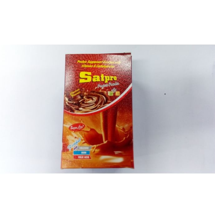 Satpro Protein with Calcium, Iron & Folic Acid | Sugar Free | Flavour Powder Chocolate - Classic Derma