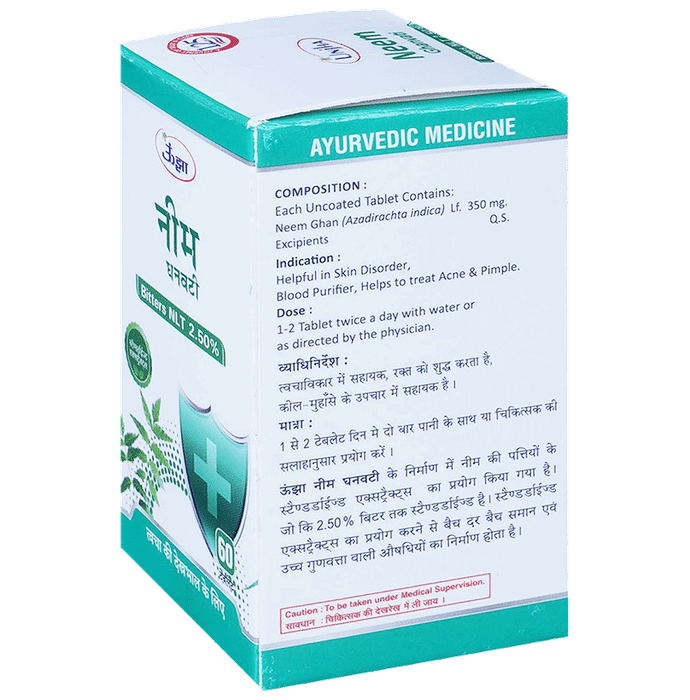 Unjha Neem Ghanvati Tablet (60 Each)