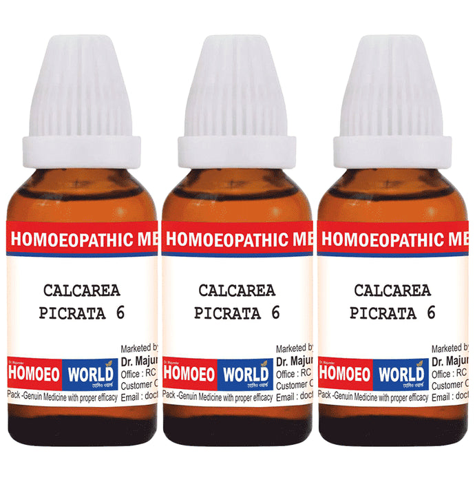 Dr. Majumder Homeo World Calcarea Picrata Dilution(30ml Each) 6 CH - Classic Derma