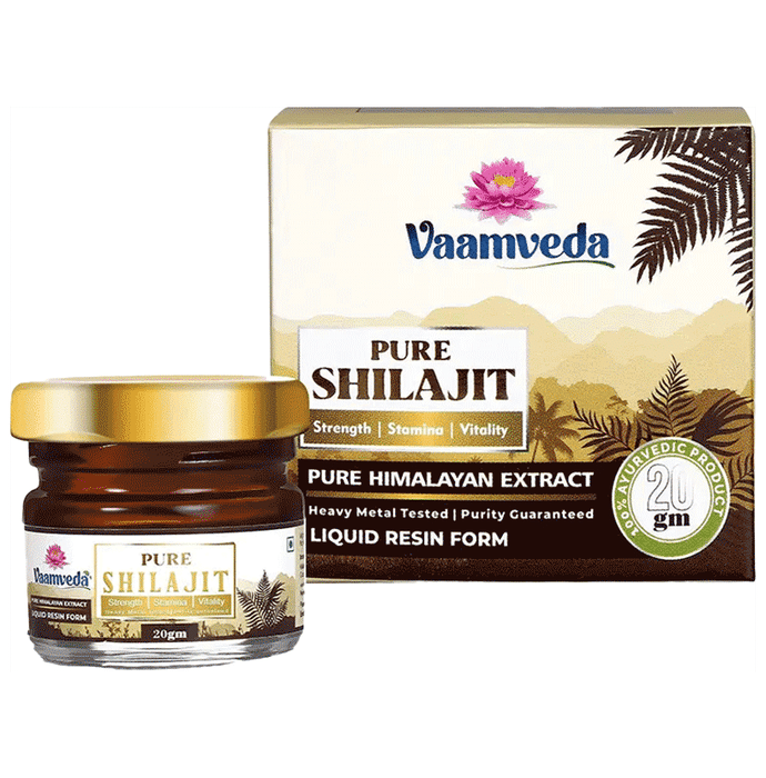 Vaamveda Pure Shilajit Resin Liquid Form (20gm Each) (20gm Each)