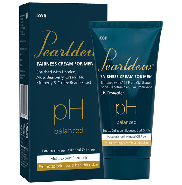 Pearldew pH Balanced Fairness Cream for Men (50gm Each) - Classic Derma