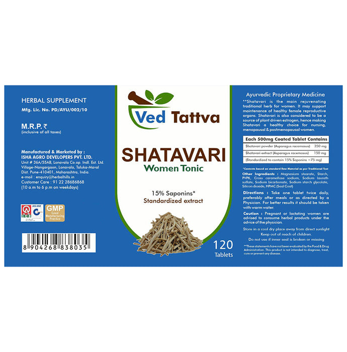 Ved Tattva Shatavari Women Tonic Tablet