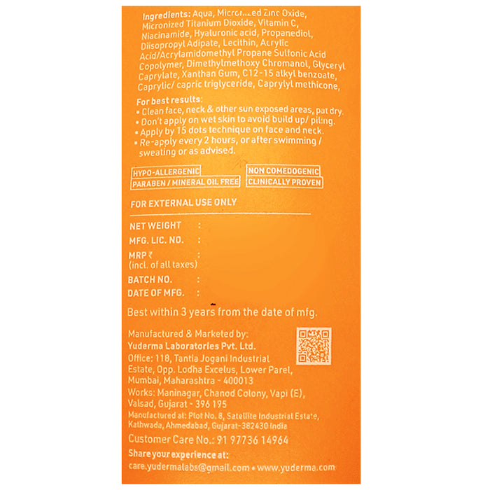 Yuderma Eclipse Solaire Mattifying Sunscreen (60ml Each) SPF 50 PA+++