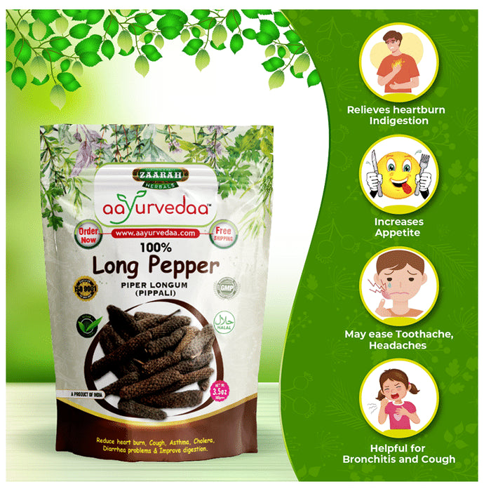 Zaarah Herbals Aayurvedaa 100% Long Pepper