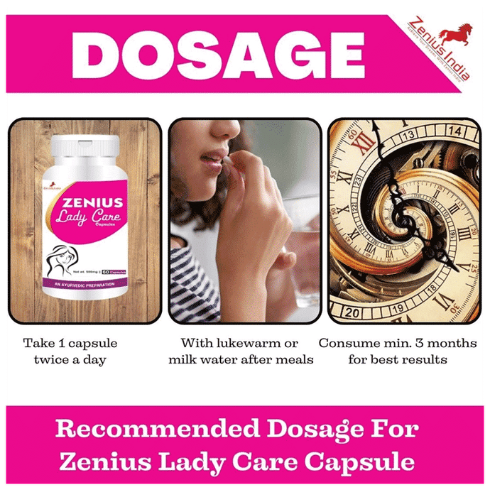 Zenius Lady Care Capsule for Leucorrhoea/White Discharge