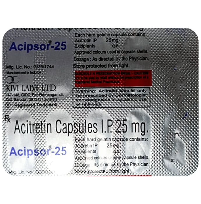 Acipsor 25mg Capsule