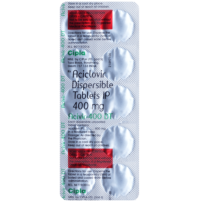 Acivir 400 DT Tablet