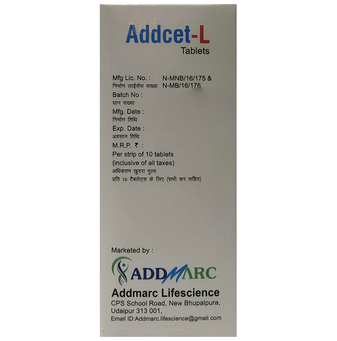 Addcet-L 5mg Tablet
