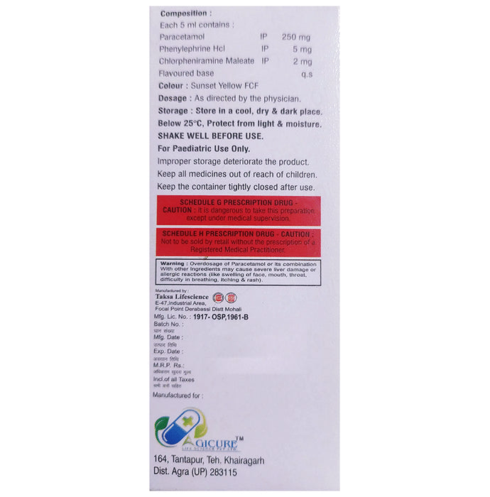 Agcold-DS Oral Suspension Orange