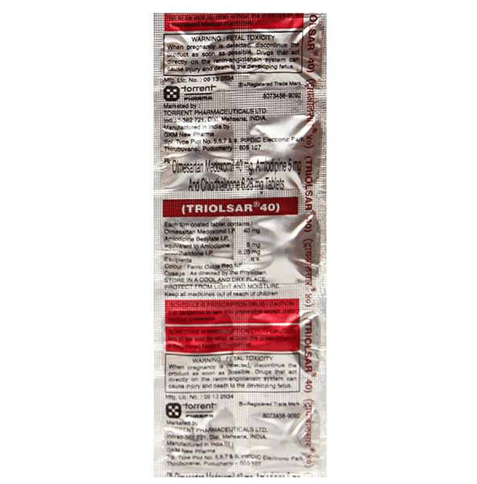 Triolsar 40 Tablet