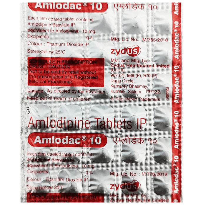 Amlodac 10 Tablet