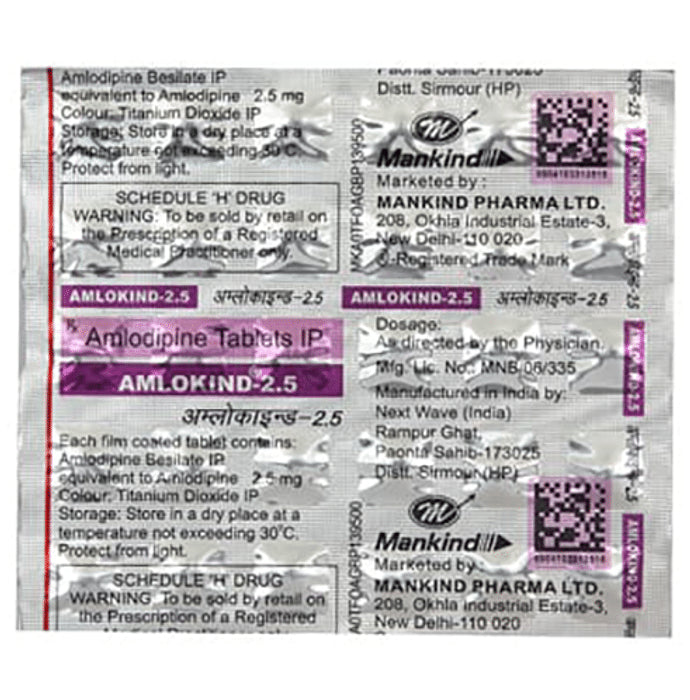 Amlokind 2.5 Tablet