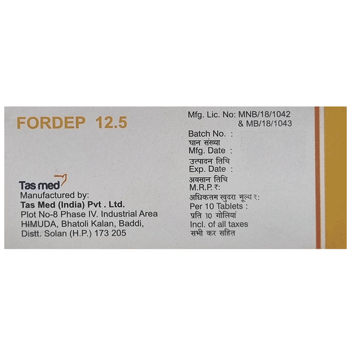 Fordep 12.5mg Tablet SR