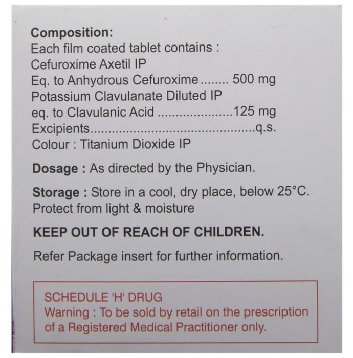 Augxetil CV 500 Tablet