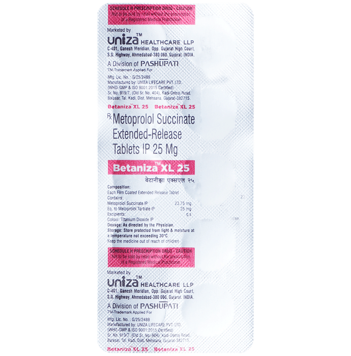 Betaniza XL 25mg Tablet ER