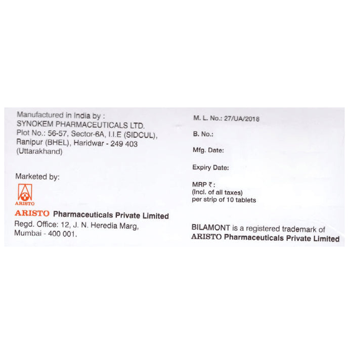 Bilamont Tablet