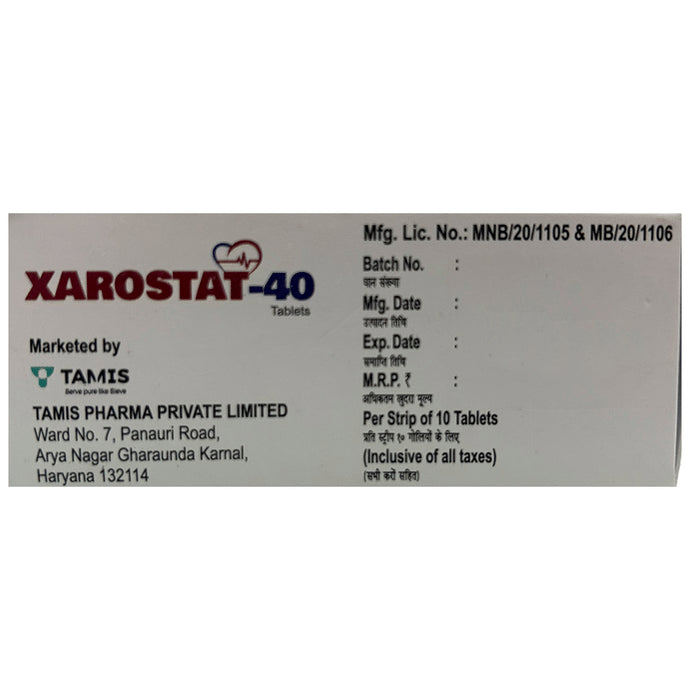 Xarostat 40 Tablet